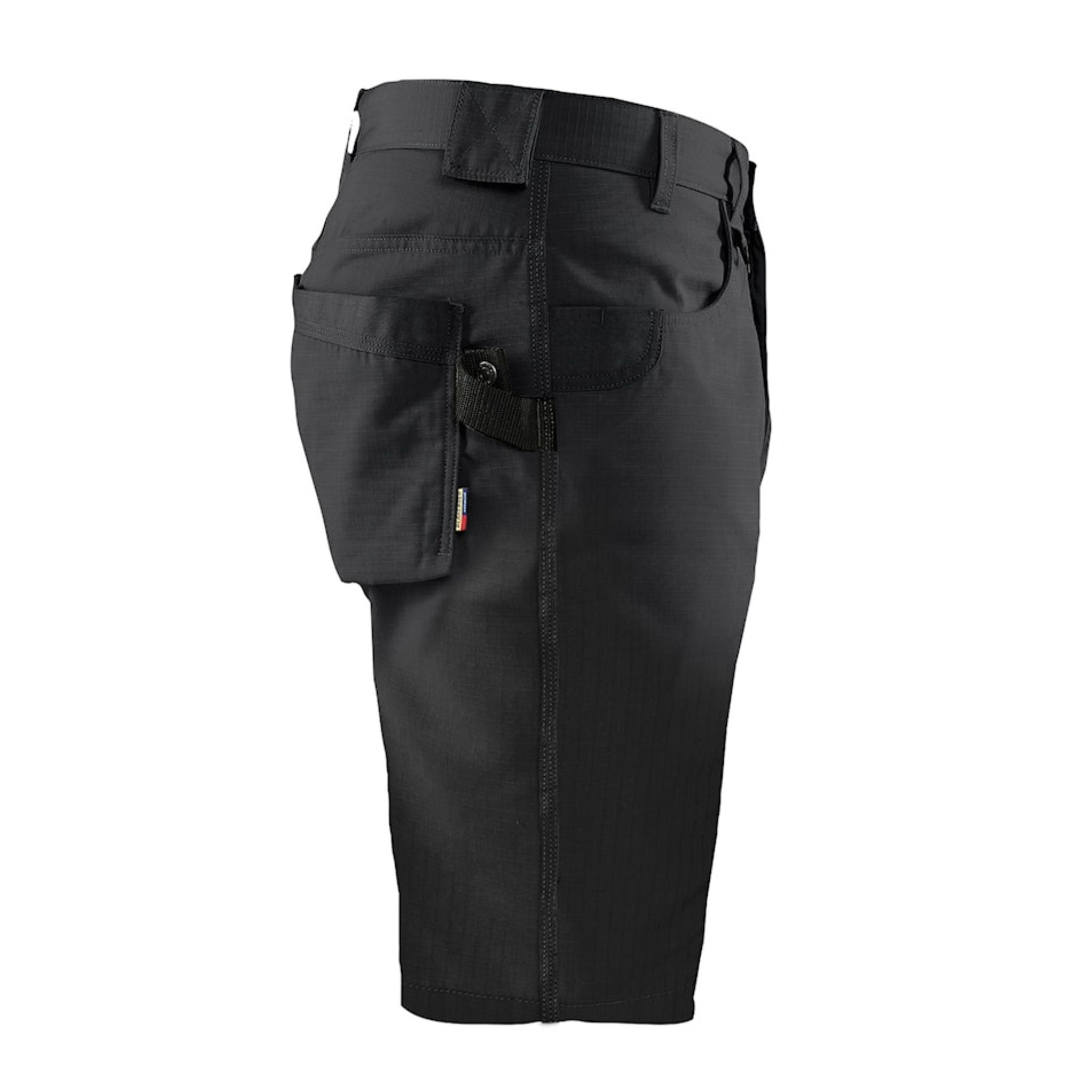 Men's black ripstop tool shorts