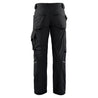 men's show black ripstop pants with eleven pockets - rear