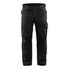 men's show black ripstop pants with eleven pockets