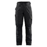 Women's show black work pants with eleven deep pockets