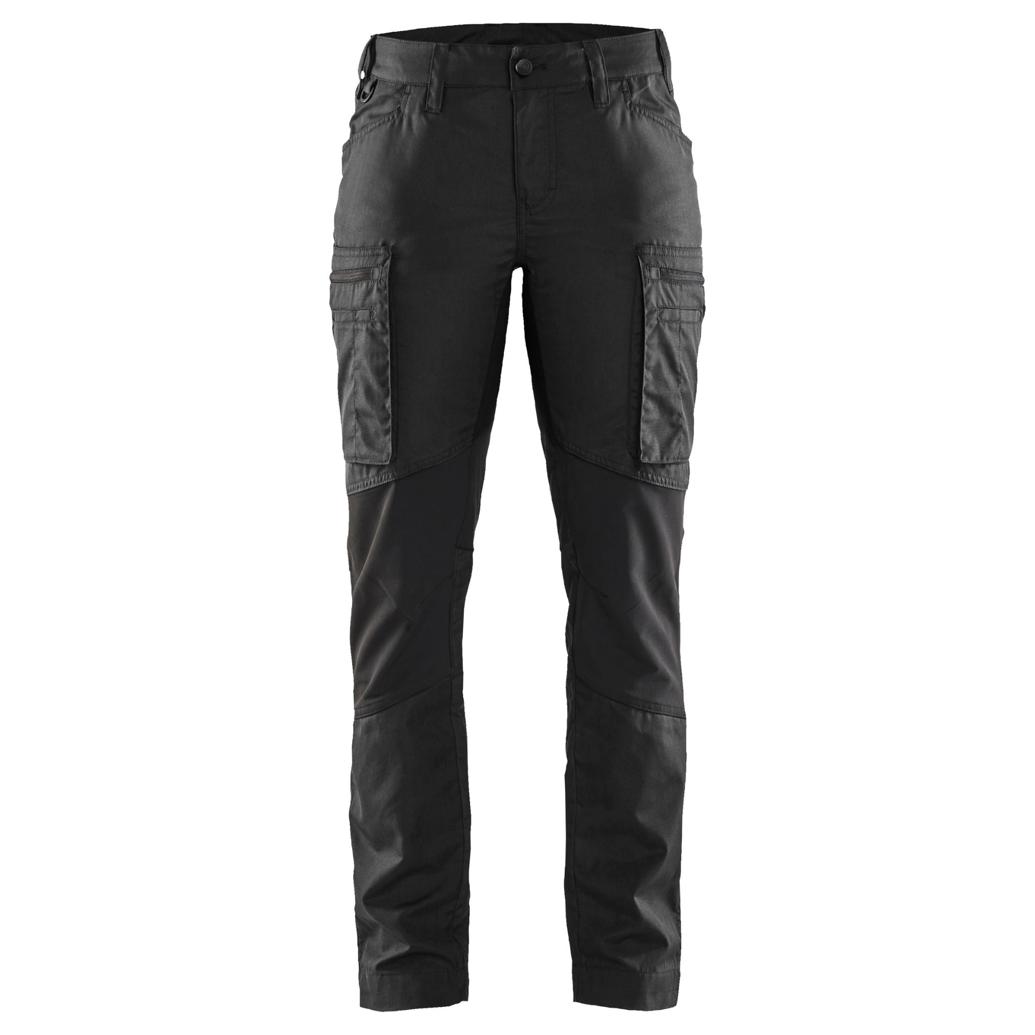 women's show black stretch pants with pockets